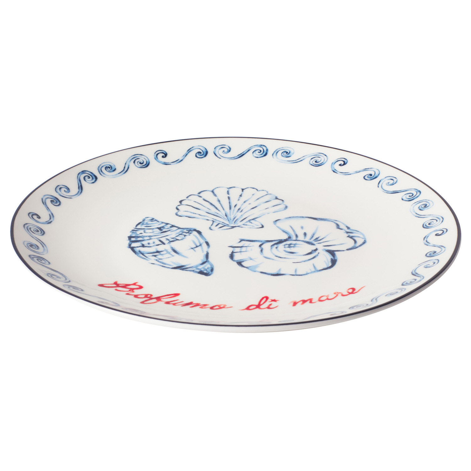 Shell 19cm Porcelain Coupe Side Plates