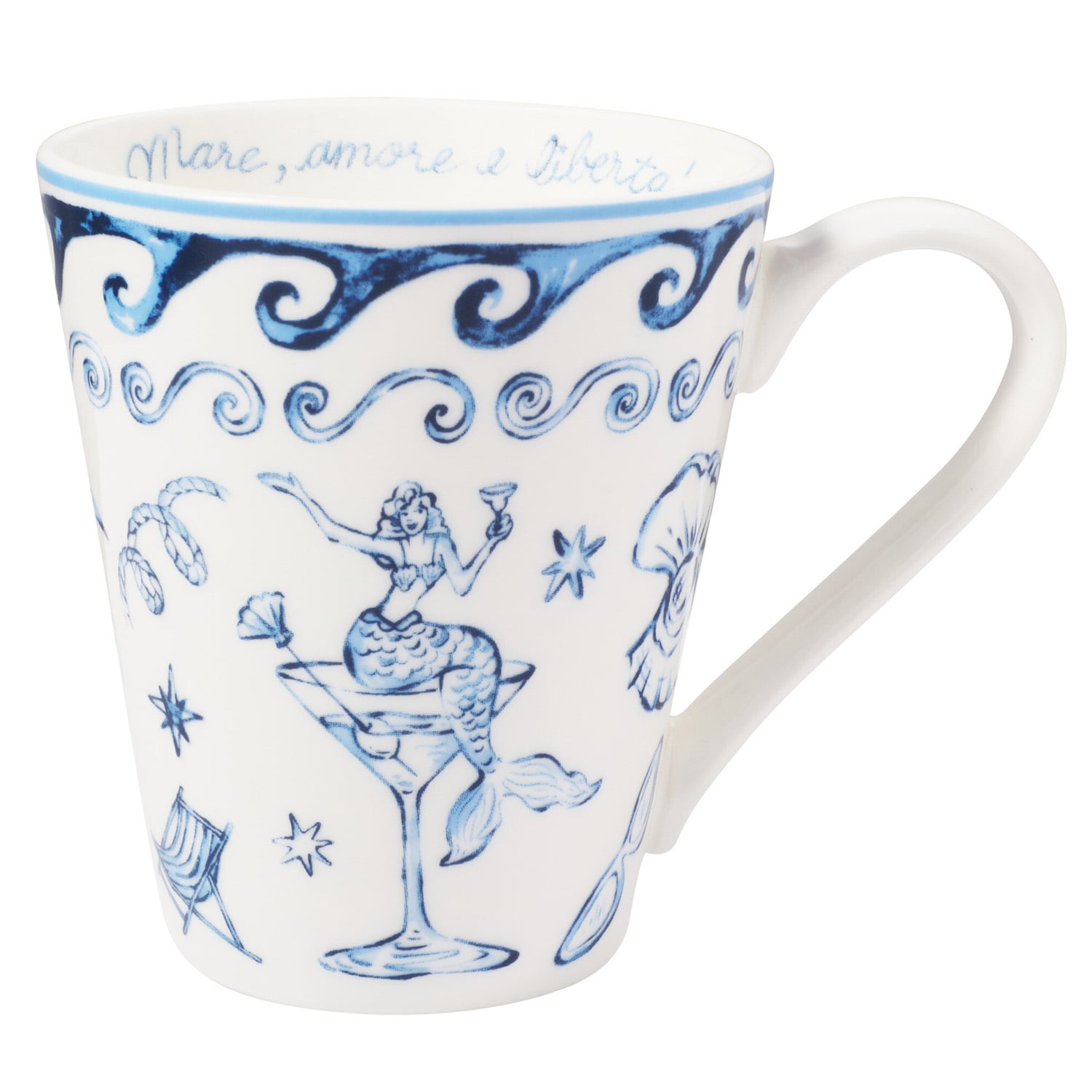 Sirena 300ml Porcelaine Mugs