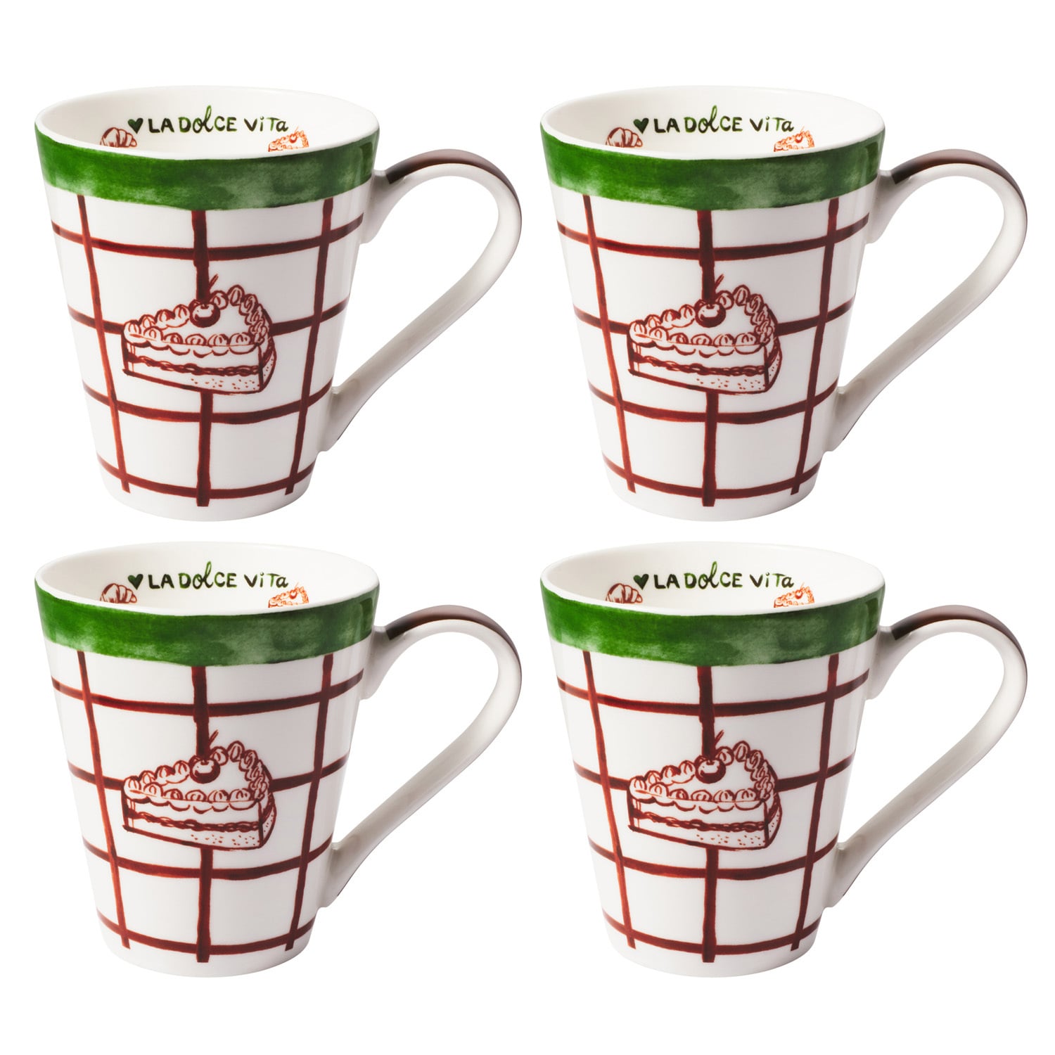 Dolce 300ml Porcelaine Mugs