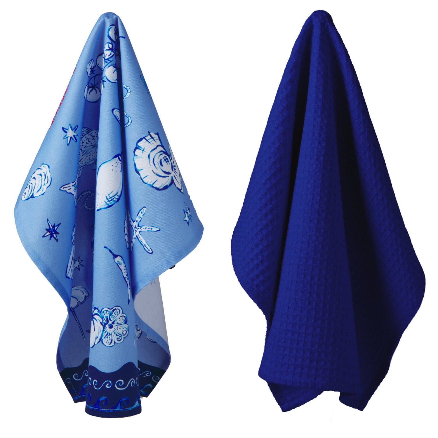 2 Piece Sirena Powder Blue Tea Towel Set