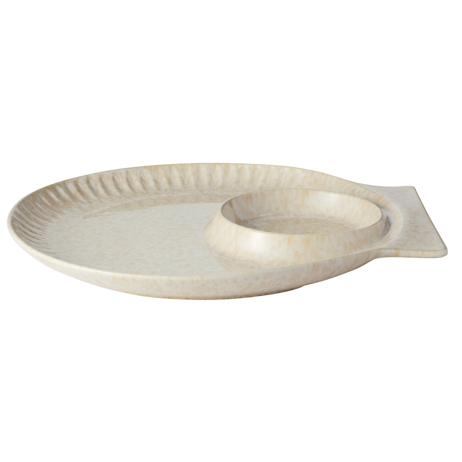 Il Mare Stoneware Chip & Dip Platter