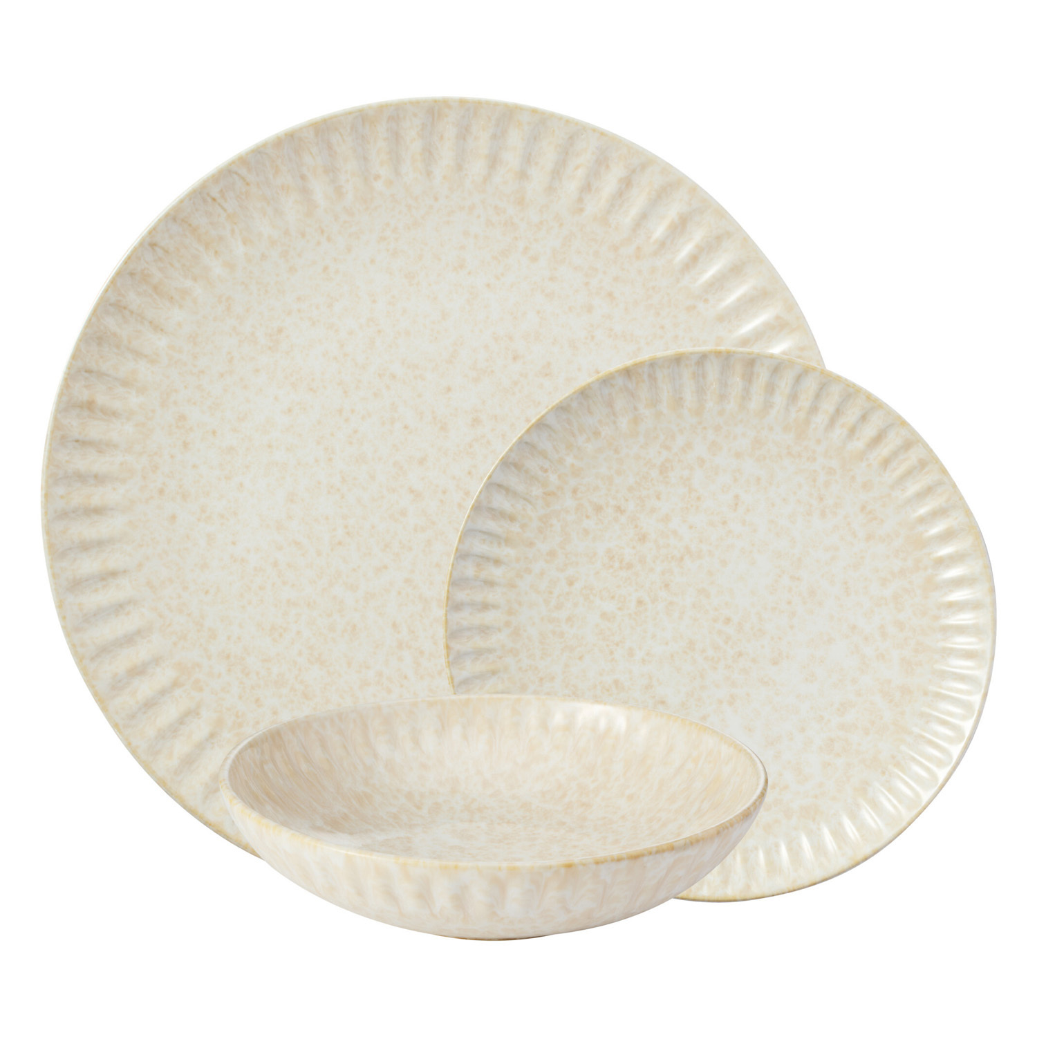 12 Piece Il Mare Stoneware Coupe Dinner Set
