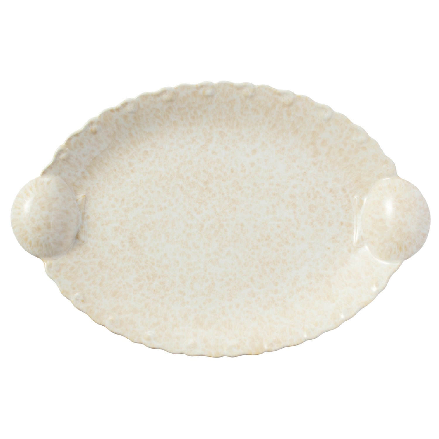 Il Mare Shell Oval Stoneware Platter