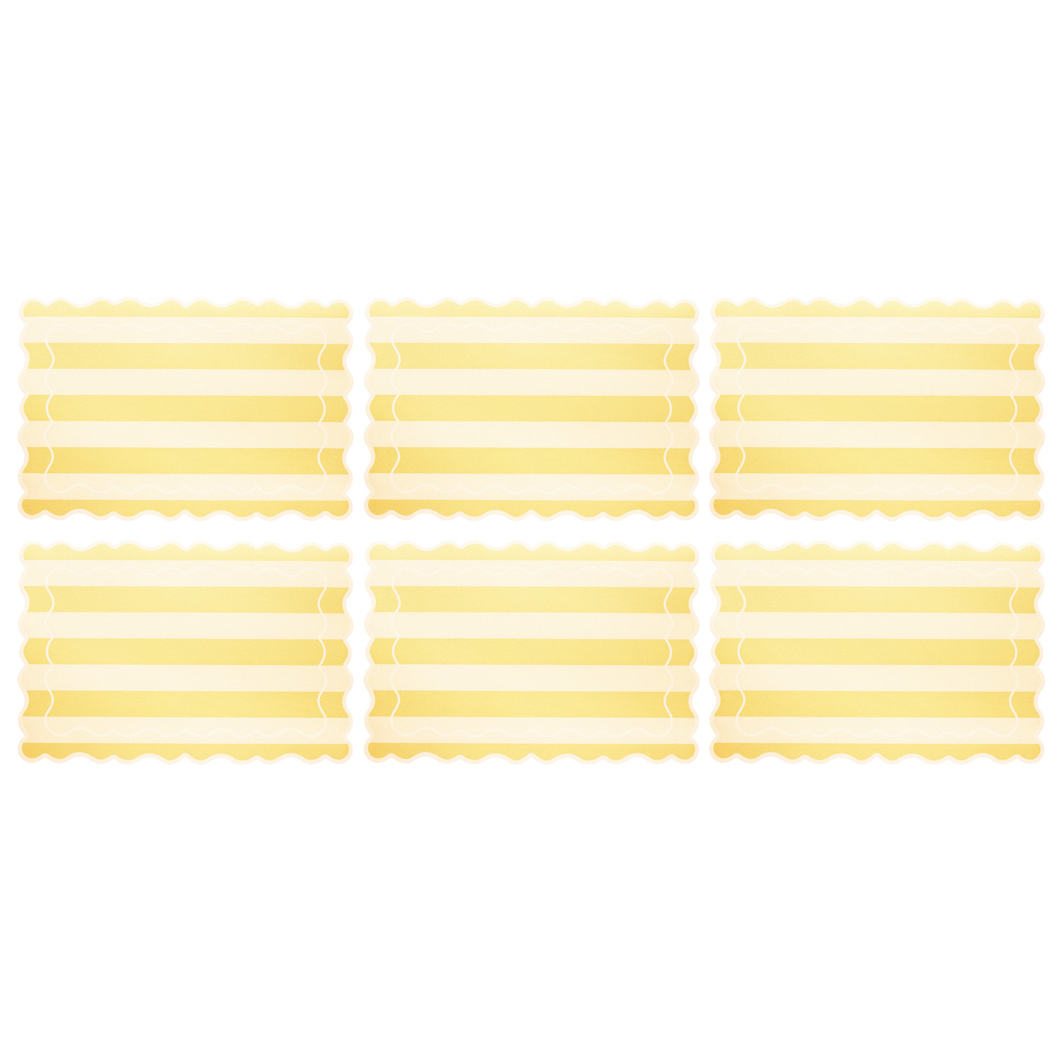 Banda Stripes Scallop Placemats