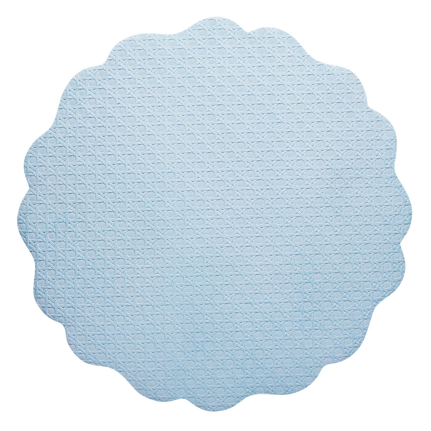 Blue Banda Leather-Look Placemats