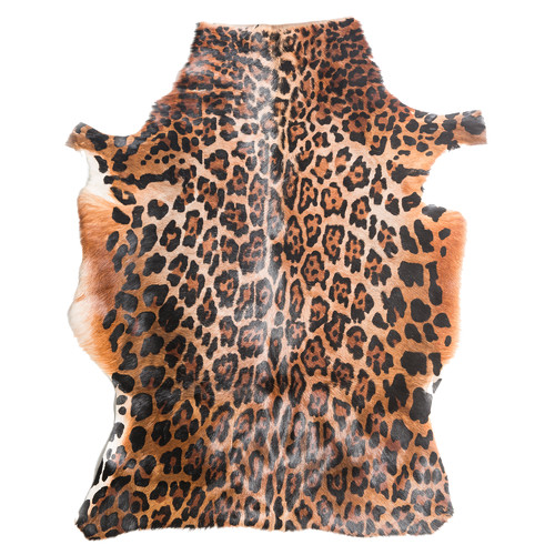 All Natural Hides and Sheepskins African Leopard Print Hide Temple
