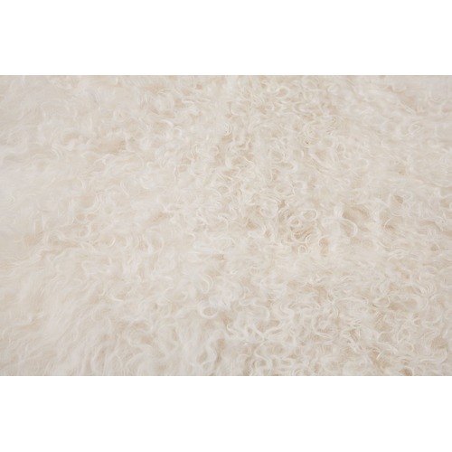 Ivory Mongolian Sheepskin Rug