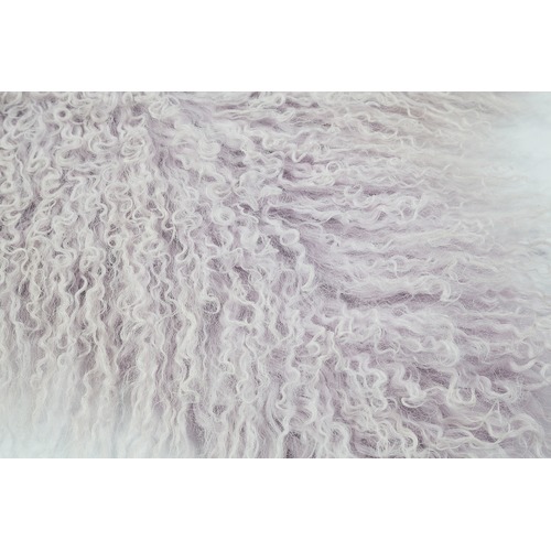All Natural Hides and Sheepskins Lavender Mongolian Sheepskin Rug Temple & ster