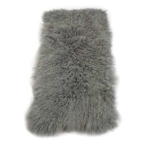 All Natural Hides and Sheepskins Serenity Mongolian Sheepskin Throw ...