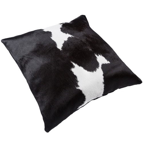 Black & White Asari Cow Hide Cushion