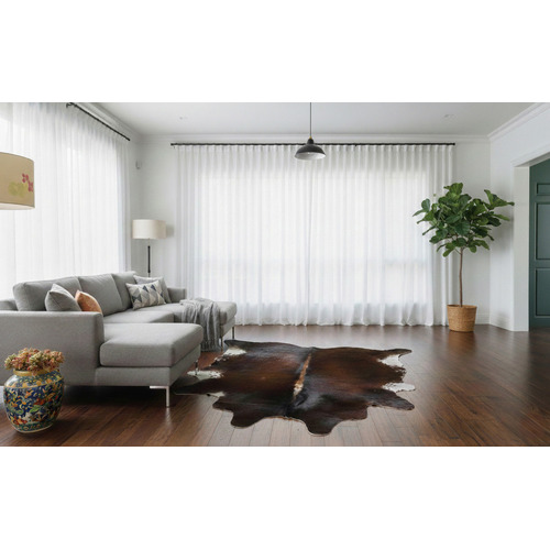 Mahogany Brown Natural Cowhide Rug