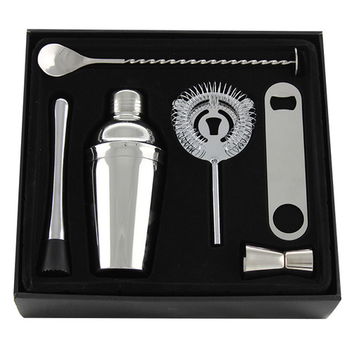 6 Piece Stainless Steel Cocktail Set