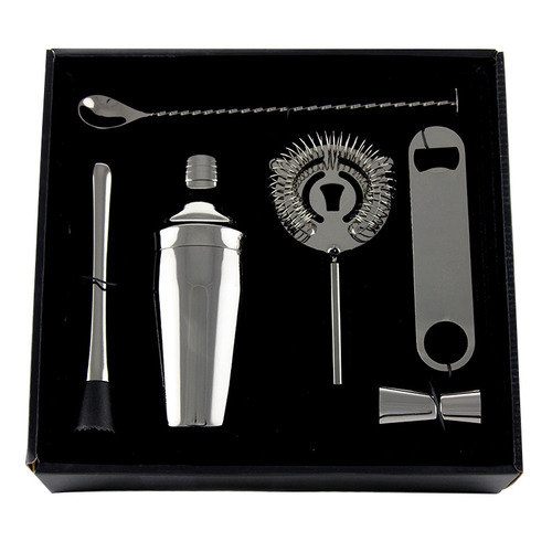 6 Piece Stainless Steel Cocktail Set