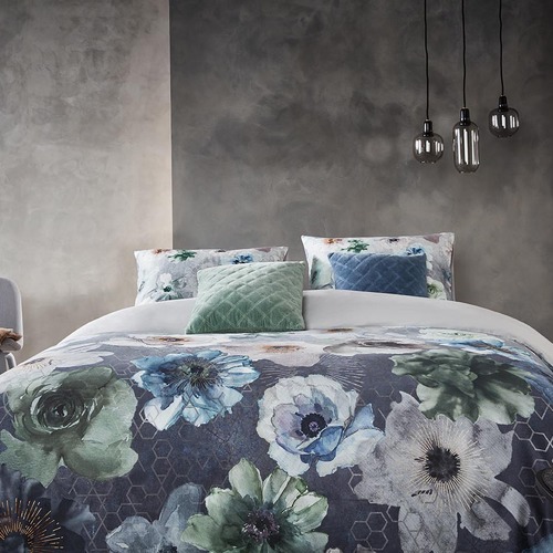 Bedding House Blue Composer Cotton Sateen Quilt Cover Set