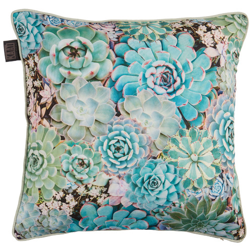 Green Plaintiful Cotton Cushion