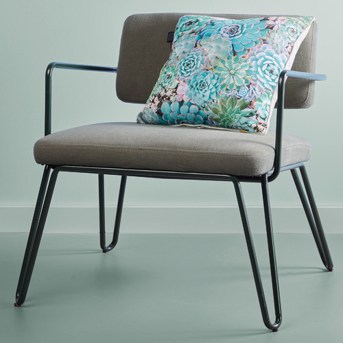 Green Plaintiful Cotton Cushion