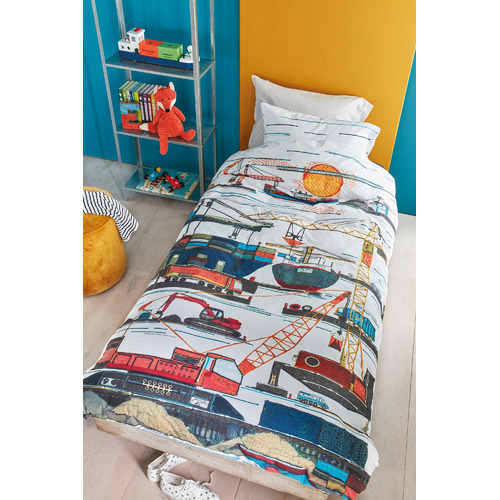 Seaport Cotton Single Quilt Cover Set