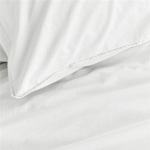 White Basic Organic Cotton Quilt Cover Set