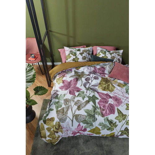 Multi-Colour Ivy Cotton Quilt Cover Set