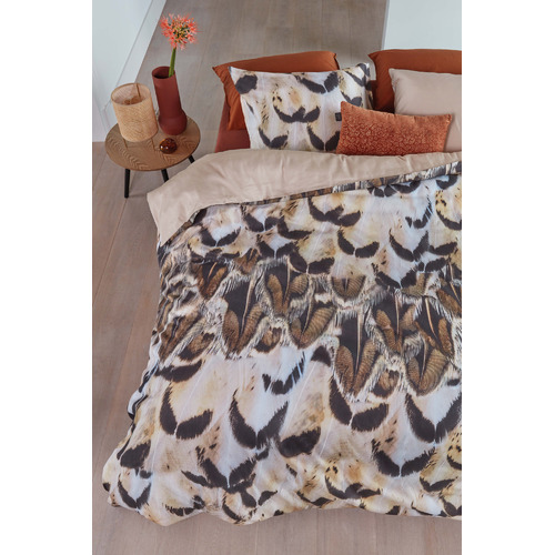 Bedding House Giselle Natural Cotton Sateen Quilt Cover Set Queen main image 0