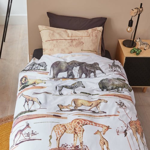 Natural Big Five Cotton Single Quilt Cover Set