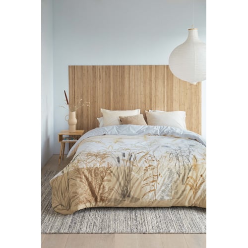 Sand Florine Cotton Quilt Cover Set