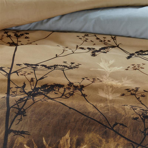 Brown Judy Cotton Sateen Quilt Cover Set