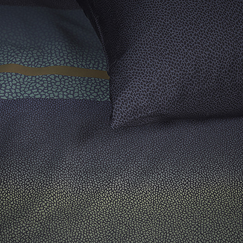 Blue Lenny Cotton Satin Quilt Cover Set