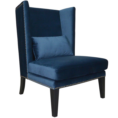 navy blue sitting chair