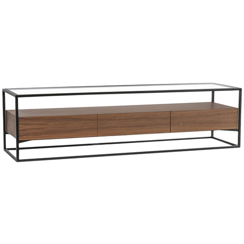 Harper & Hindley Evelina GlassTop Entertainment Unit Temple & ster