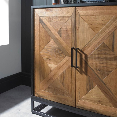 Lucius Oak Wood Sideboard with Drawers