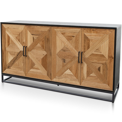 Lucius Oak Wood Sideboard with Drawers