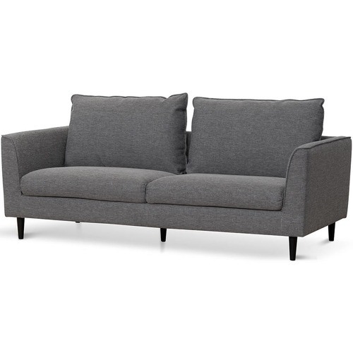 Graphite Grey Celestine 3 Seater Upholstered Sofa | Temple & Webster