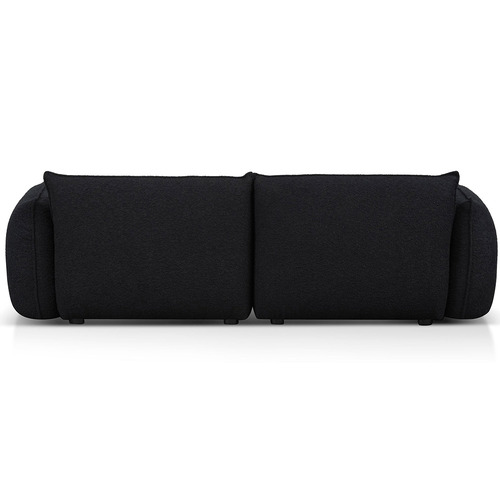 Black Jacque 3 Seater Bouclé Sofa