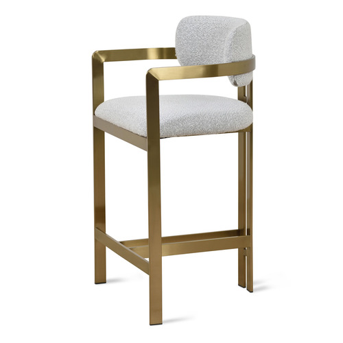 65cm Elvina Boucle Bar Stool