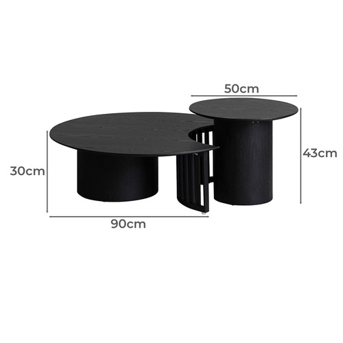 2 Piece Elara Coffee & Side Table Set