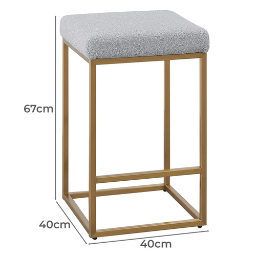 67cm Greta Boucle Bar Stool