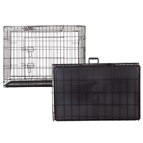 Collapsible Dog Cage with Tray Temple & ster