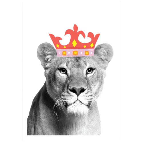 Lion Queen Printed Wall Art Temple & ster