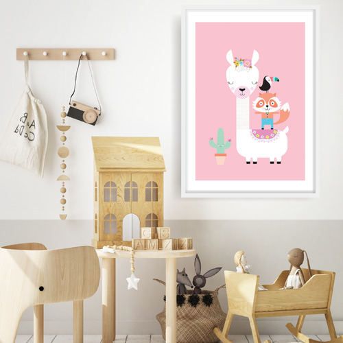 Lulu Llama Printed Wall Art