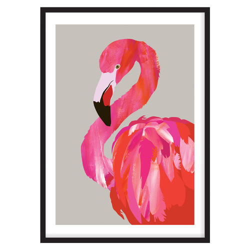 Fancy Flamingo Printed Wall Art