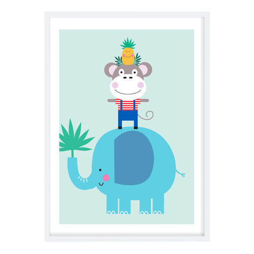 Eddy Elephant Printed Wall Art