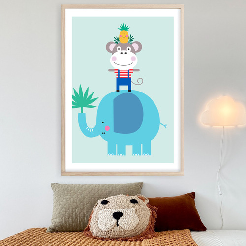 Eddy Elephant Printed Wall Art