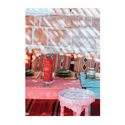 A Table For Two Printed Wall Art