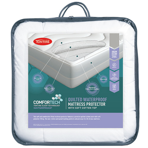 Tontine Quilted Waterproof Mattress Protector | Temple & Webster