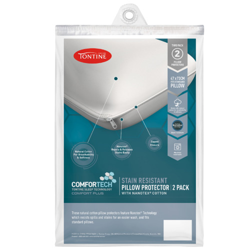 Tontine Stain Resistant Pillow Protectors Temple & ster