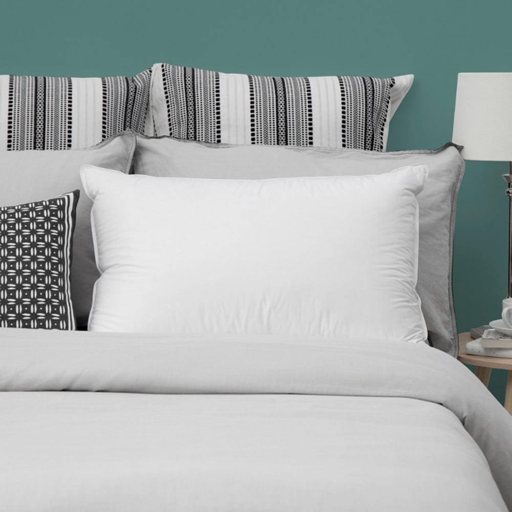 Classic Comfort White Duck Feather & Down Medium Pillow
