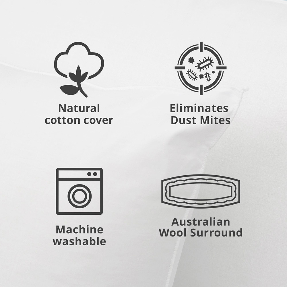 Classic Comfort Australian Wool Medium Pillow