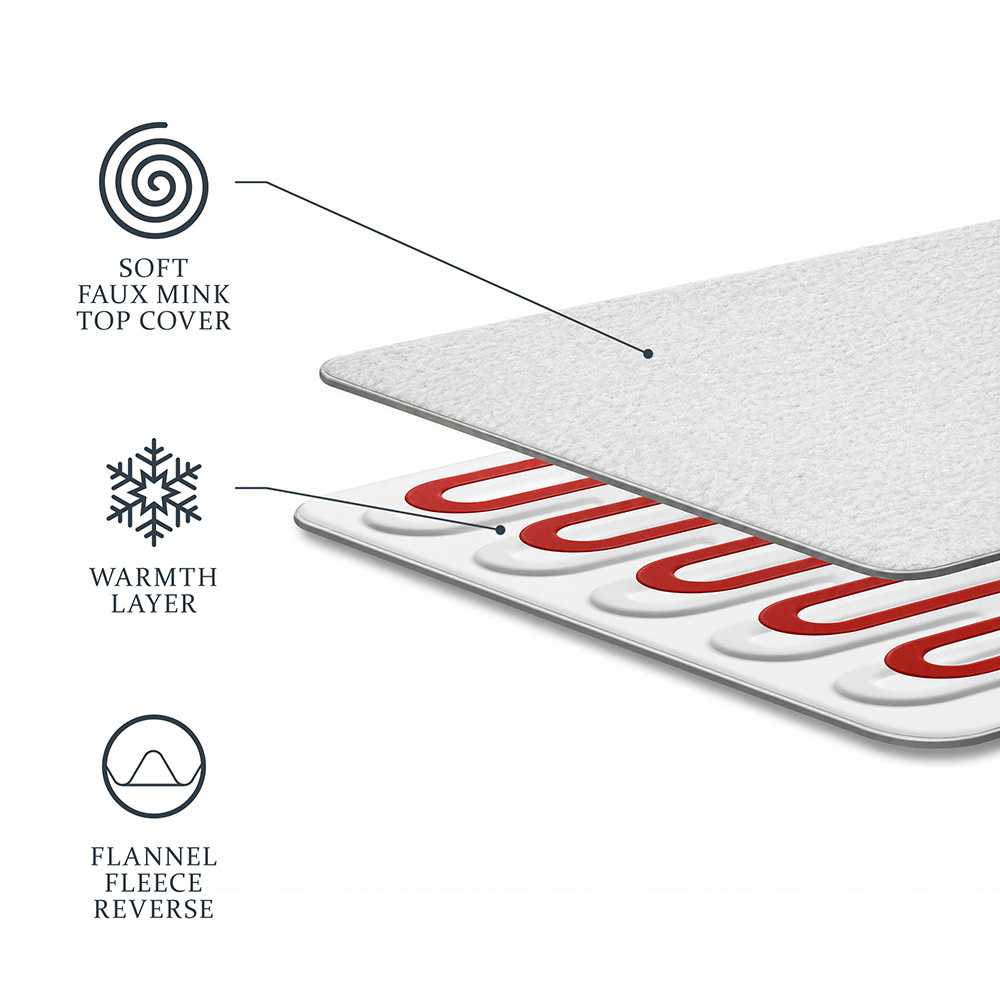 Cotton Heated Throw
