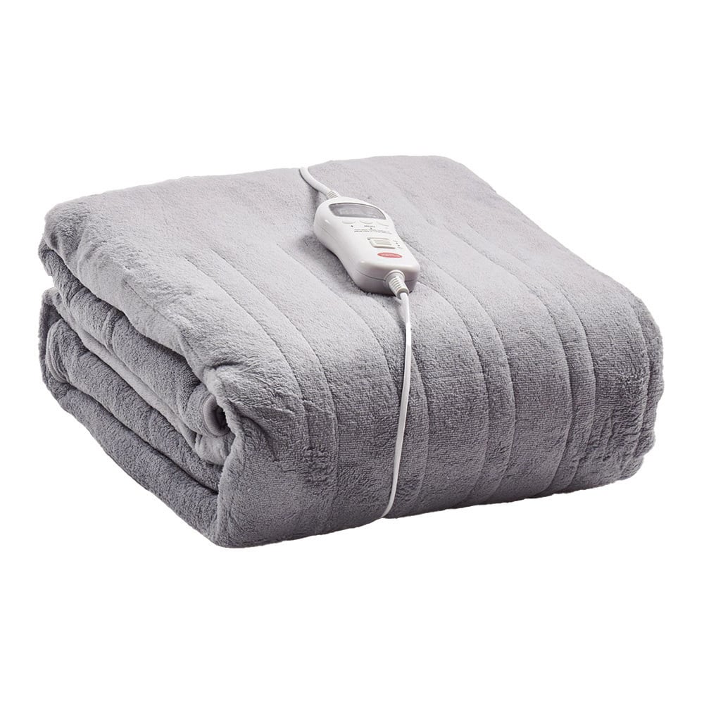 Extra Large Coral Fleece Heated Throw